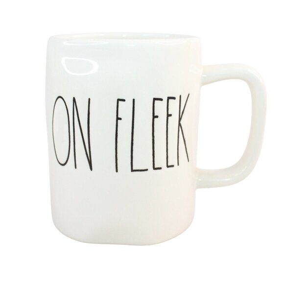Rae Dunn ON FLEEK Large Letter Coffee Tea Cup Mug Artisan Collection By Magenta - Picture 1 of 7